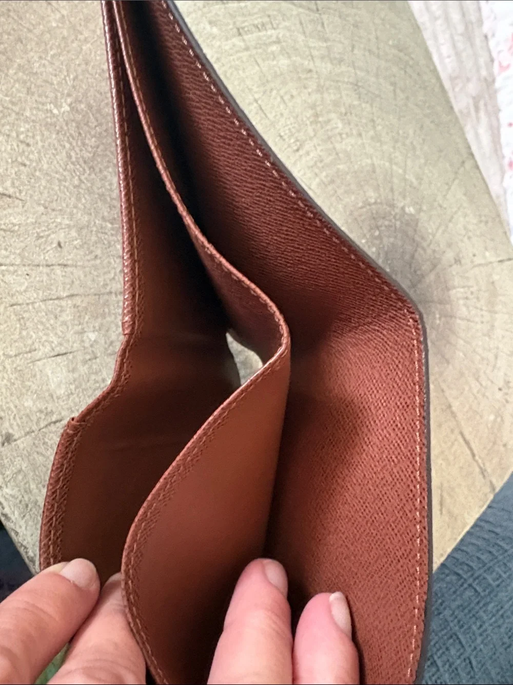 Louis Vuitton Monogram Canvas Bi-Fold Wallet in Brown and Gold